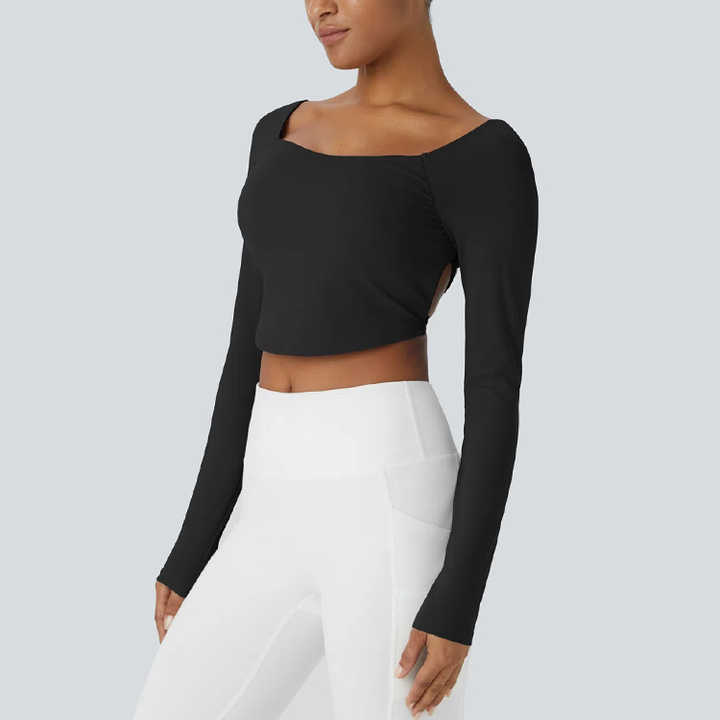 Back Criss-Cross Built-in Bra Top