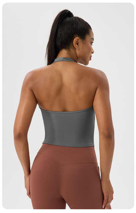 Halter Neck Built-in Bra Top