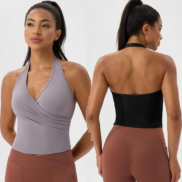 Halter Neck Built-in Bra Top