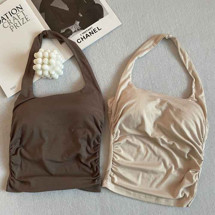 Hold Me Halter Built-in Bra Top