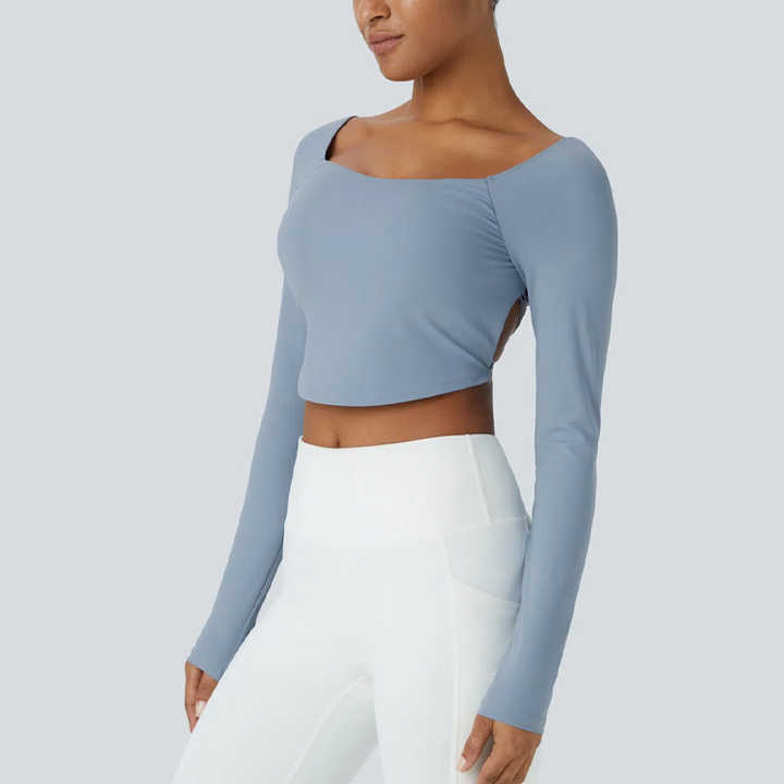 Back Criss-Cross Built-in Bra Top