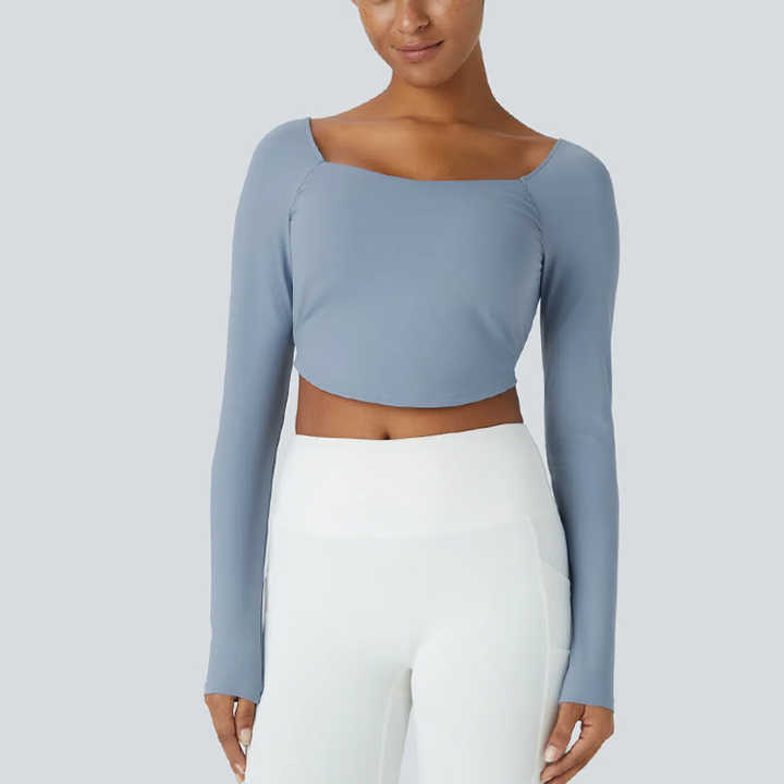Back Criss-Cross Built-in Bra Top