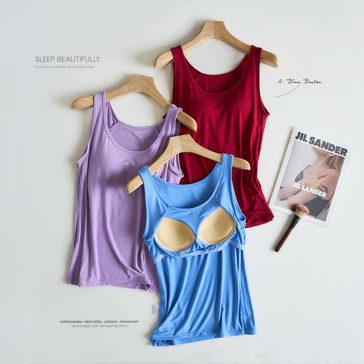 Built-in Bra Tank Tops