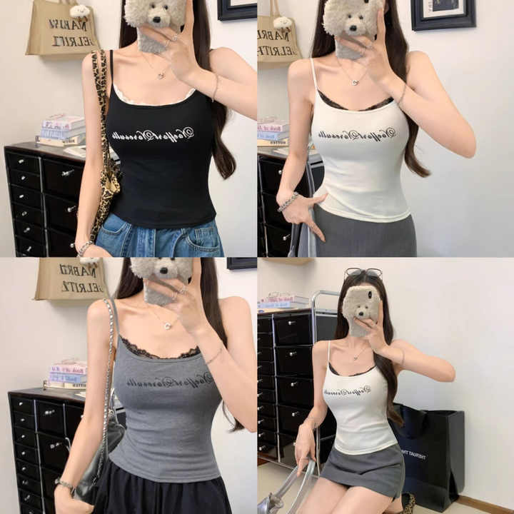 Laced & Loaded Built-in Bra Top