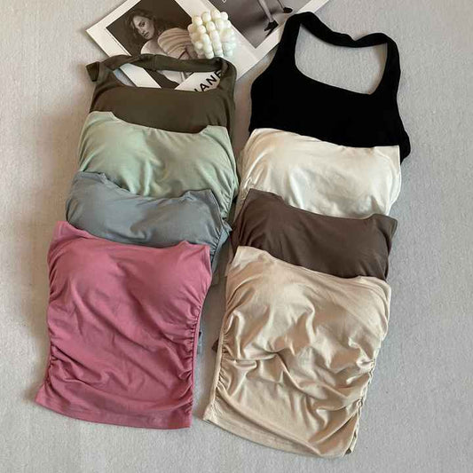 Hold Me Halter Built-in Bra Top
