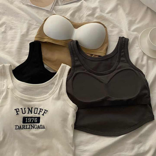 Glow Mode Built-In Bra Top ✨