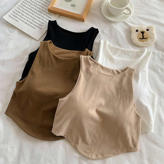 Zero bounce built-in bra top
