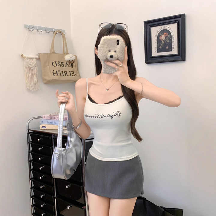 Laced & Loaded Built-in Bra Top